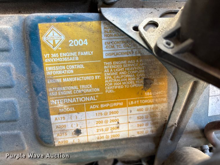 image for item ED2303 2005 International PB105 school bus