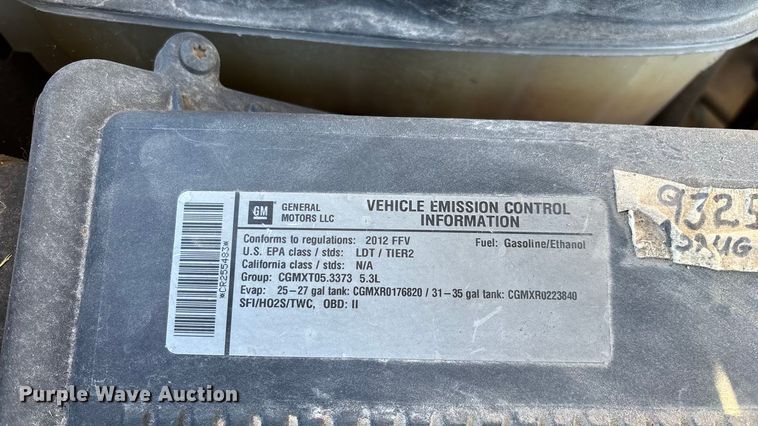 image for item ED2307 2012 Chevrolet Tahoe Police SUV