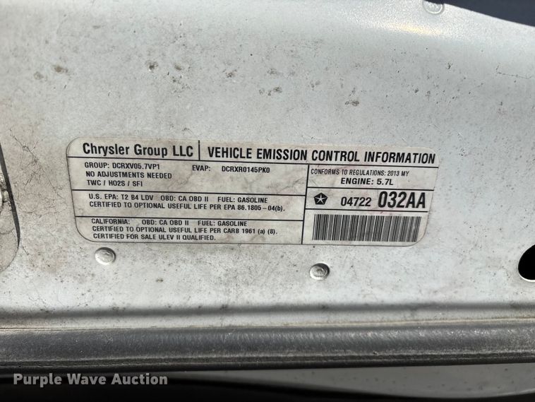 image for item ED2308 2013 Dodge Charger Police 