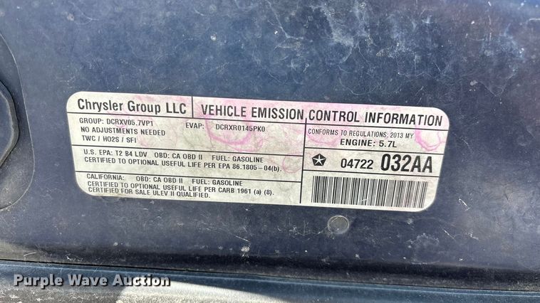 image for item ED2313 2013 Dodge Charger Police 