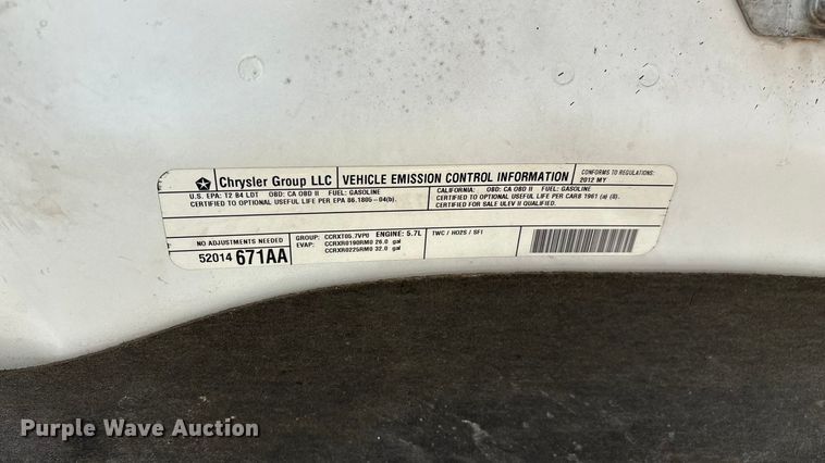 image for item ED2314 2012 Dodge Ram 1500 SLT Quad Cab pickup truck