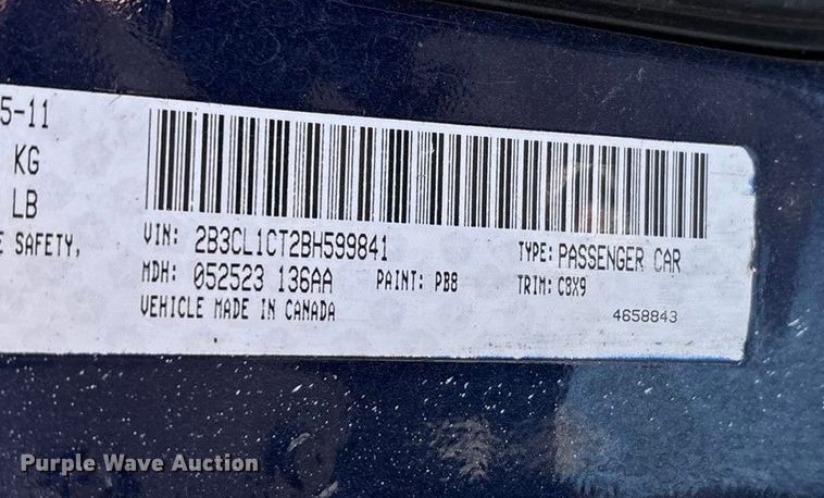 image for item ED2318 2011 Dodge Charger Police 