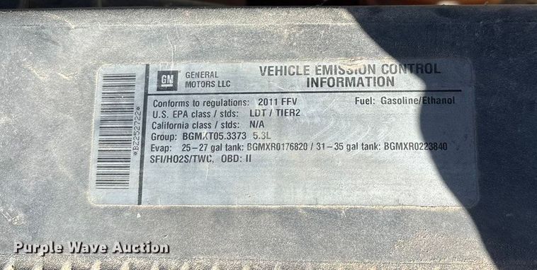 image for item ED2319 2011 Chevrolet Silverado 1500 Ext. Cab pickup truck