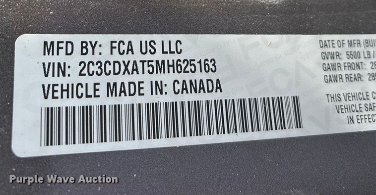 image for item ED2322 2021 Dodge Charger Police 