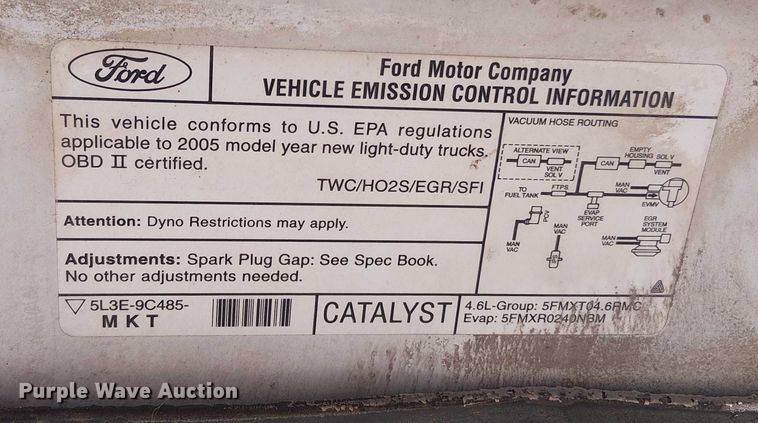 image for item ED4307 2005 Ford F150 pickup truck