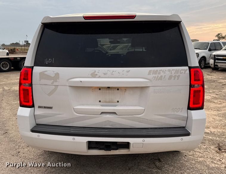 image for item ED5823 2016 Chevrolet Tahoe Police SUV