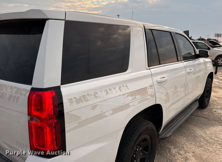 image for item ED5823 2016 Chevrolet Tahoe Police SUV