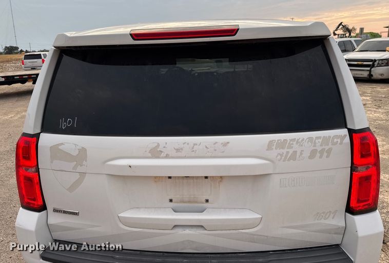 image for item ED5823 2016 Chevrolet Tahoe Police SUV