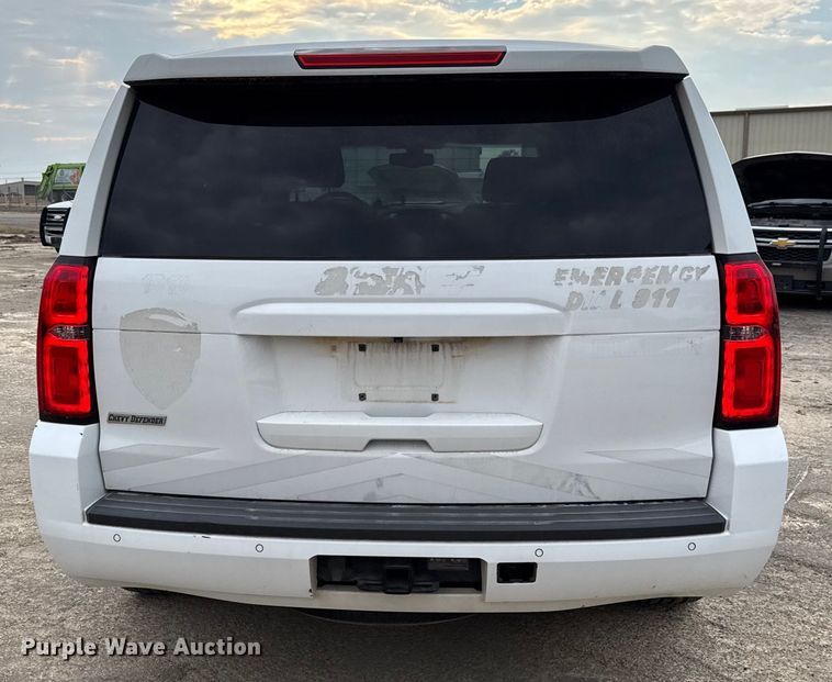 image for item ED5825 2018 Chevrolet Tahoe Police SUV