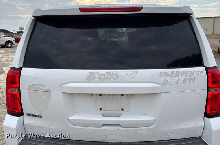 image for item ED5825 2018 Chevrolet Tahoe Police SUV