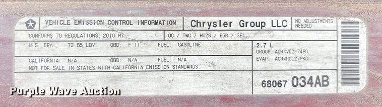 image for item ED5829 2010 Chrysler 300 