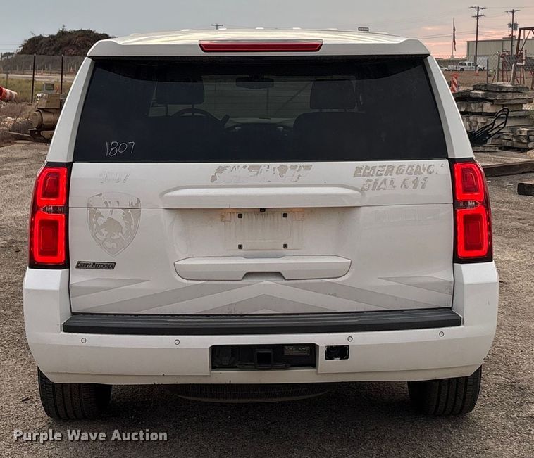 image for item ED5830 2018 Chevrolet Tahoe Police SUV