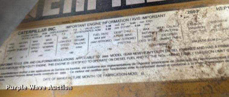 image for item ED5835 2004 Ford F750 dump truck