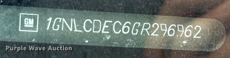 image for item ED5840 2016 Chevrolet Tahoe Police SUV