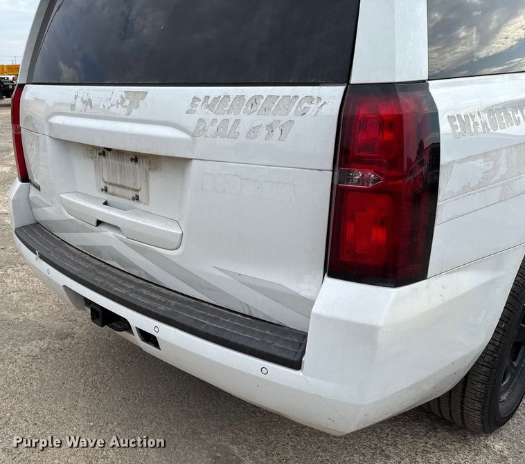 image for item ED5841 2018 Chevrolet Tahoe Police SUV