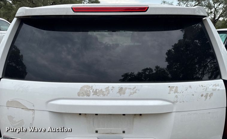 image for item ED5842 2017 Chevrolet Tahoe Police SUV