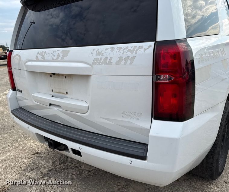 image for item ED5843 2016 Chevrolet Tahoe Police SUV