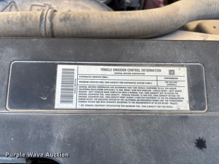 image for item EE4064 2004 Chevrolet Silverado 2500HD pickup truck