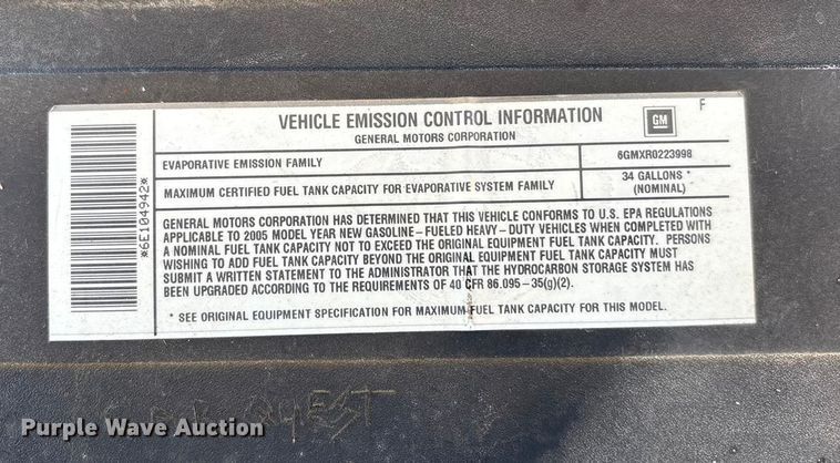 image for item EE4065 2006 GMC Sierra 2500HD pickup truck