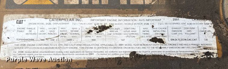 image for item EE4067 2001 Freightliner FL70 bucket truck