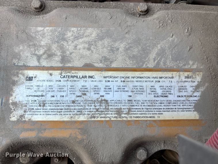 image for item EE4068 2003 Freightliner M2 digger derrick truck