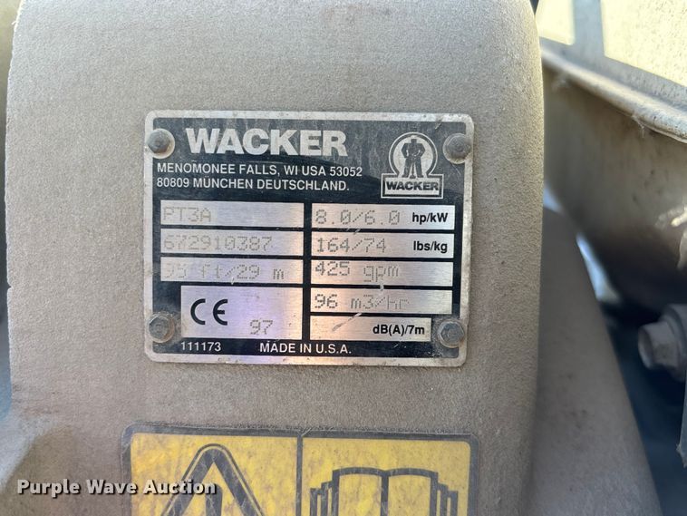 image for item EE4163 Wacker PT3 (2) Wacker PT3 water pumps