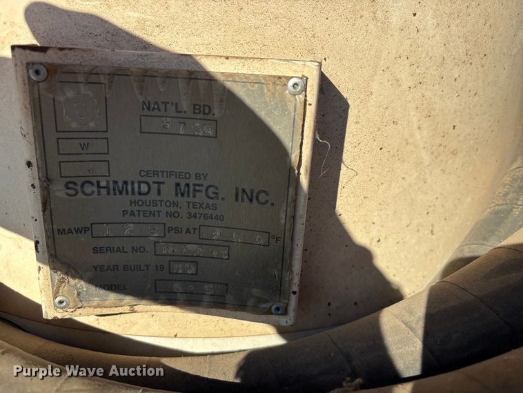 image for item EE4167 1988 Schmidt MFG Inc. sand blaster