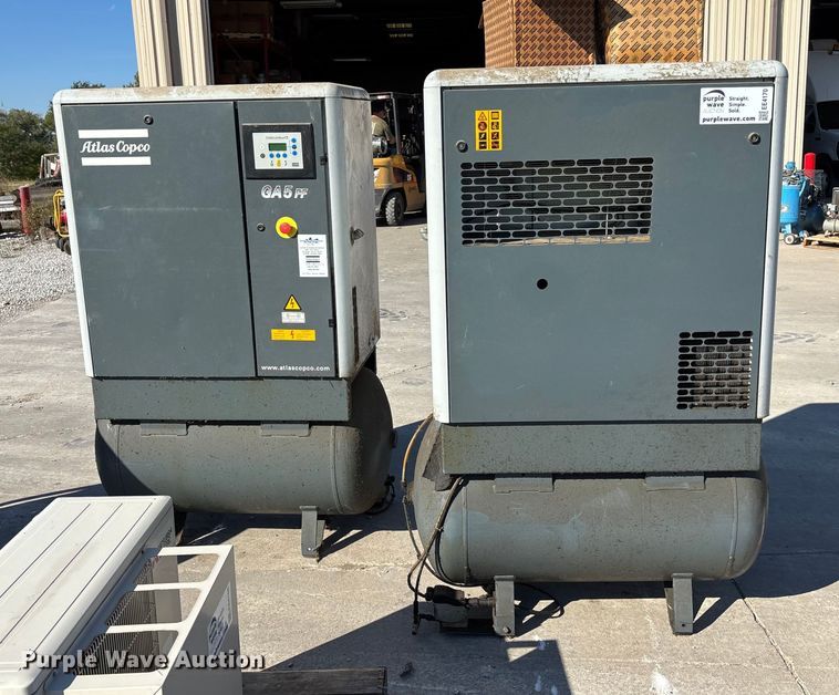 image for item EE4171 (2) 2009 Atlas Copco GA5FF air compressors