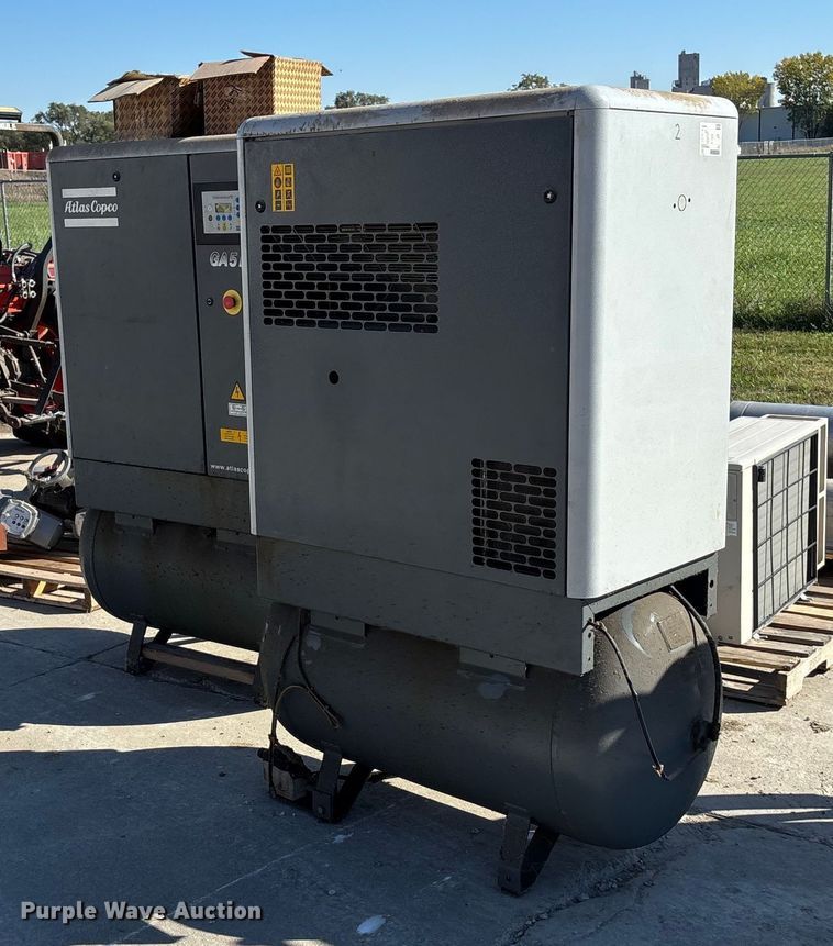 image for item EE4171 (2) 2009 Atlas Copco GA5FF air compressors