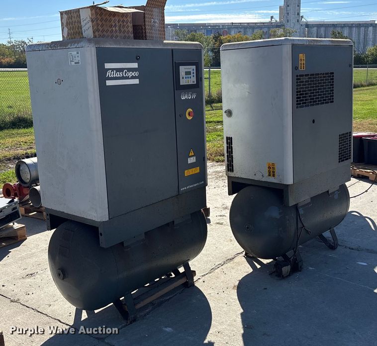 image for item EE4171 (2) 2009 Atlas Copco GA5FF air compressors