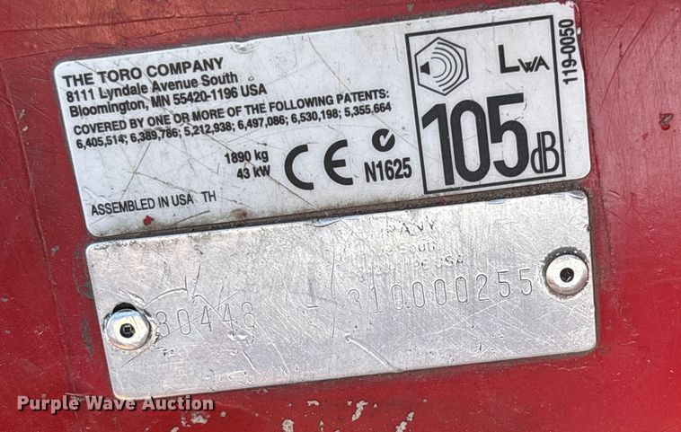 image for item EE4192 Toro GroundsMaster 4000D lawn mower