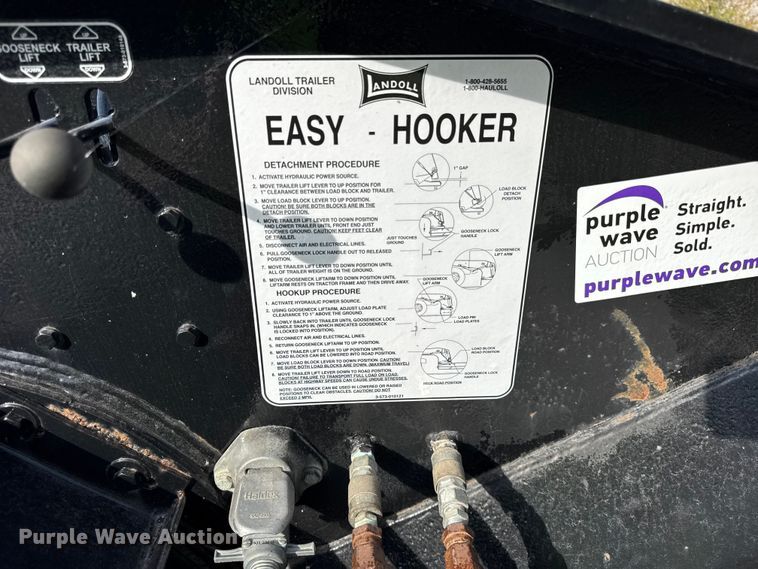 image for item EF2188 2007 Landoll lowboy equipment trailer