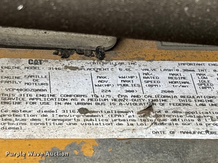 image for item EJ7684 1997 Chevrolet C7500 dump truck