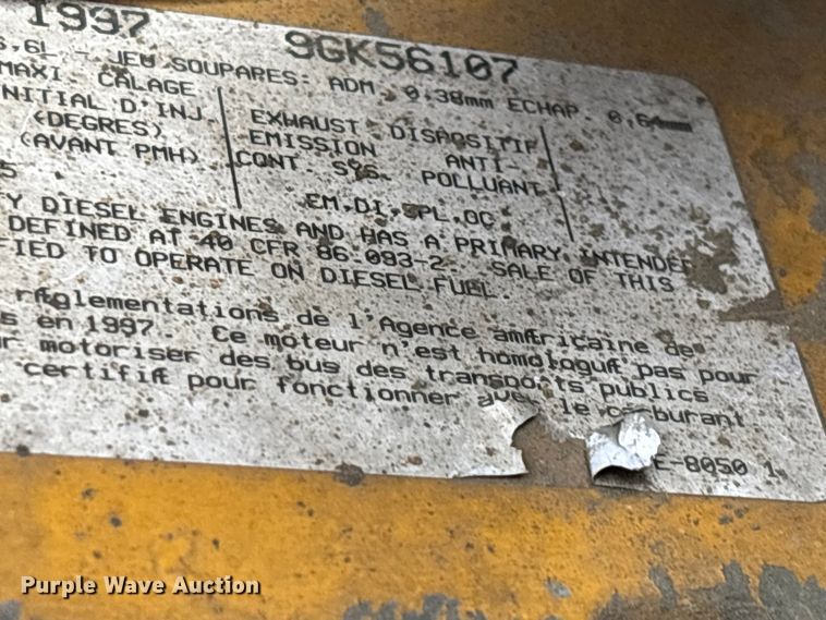 image for item EJ7684 1997 Chevrolet C7500 dump truck