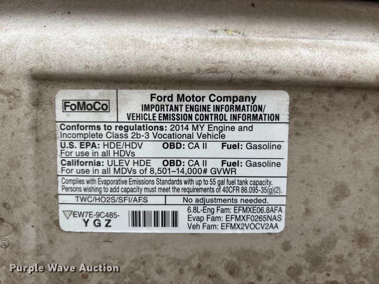 image for item EJ7697 2014 Ford E450 shuttle bus