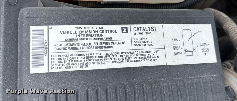 image for item EL0026 2005 Chevrolet Silverado 1500 Ext. Cab pickup truck