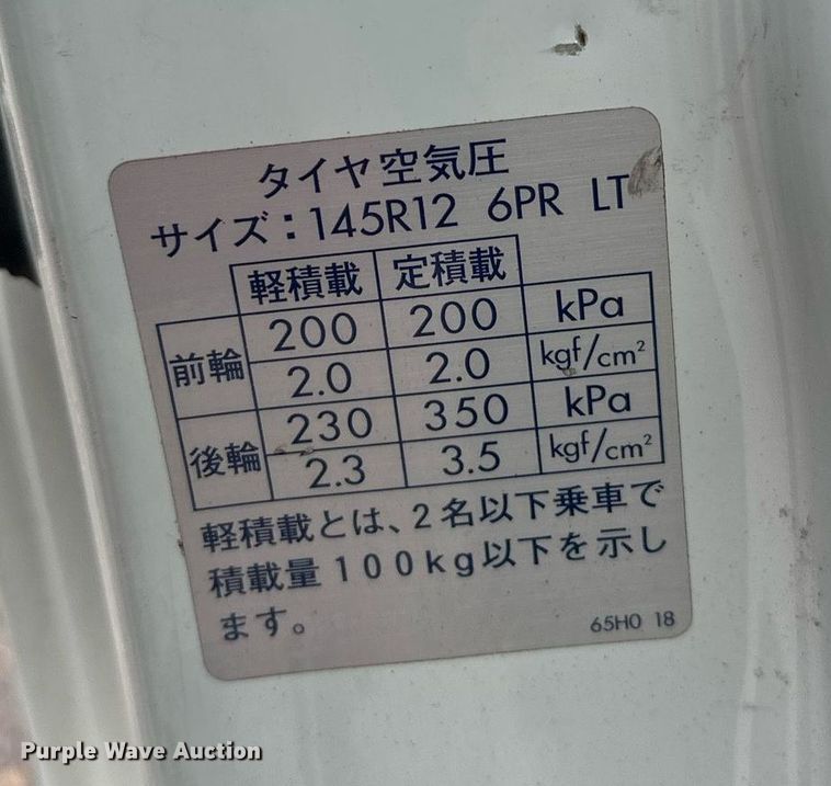 image for item EL0028 Suzuki mini truck