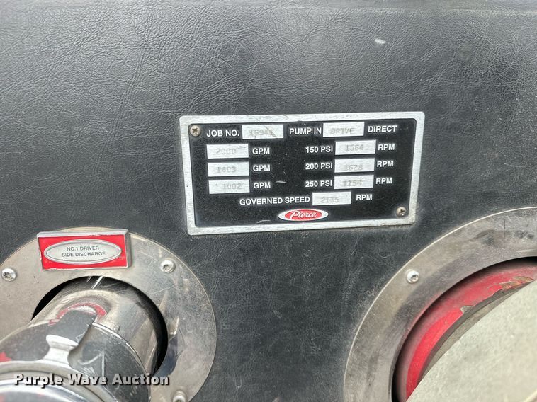 image for item EL0031 2005 Pierce Dash aerial platform fire truck