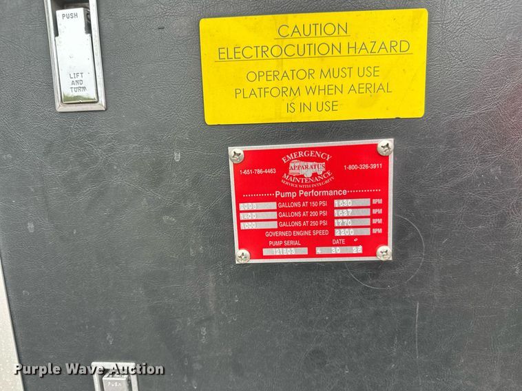 image for item EL0031 2005 Pierce Dash aerial platform fire truck