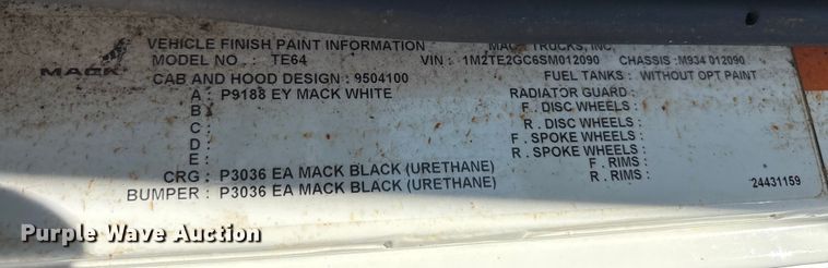 image for item EM6123 2025 Mack TerraPro refuse truck