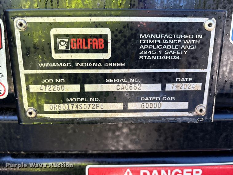 image for item EM6126 2025 Mack Granite roll-off container truck