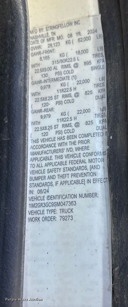 image for item EM6126 2025 Mack Granite roll-off container truck