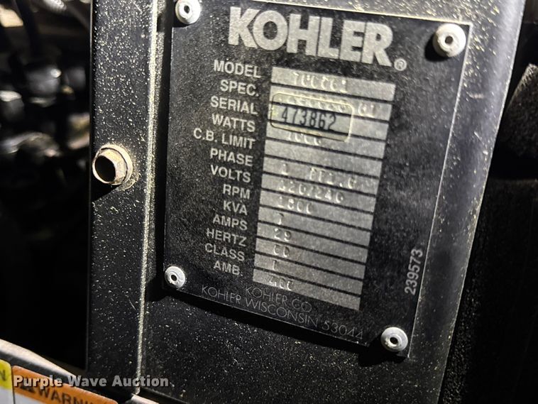 image for item EN0534 Kohler light plant