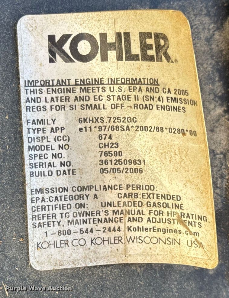 image for item EN0568 Grasshopper 723K ZTR lawn mower