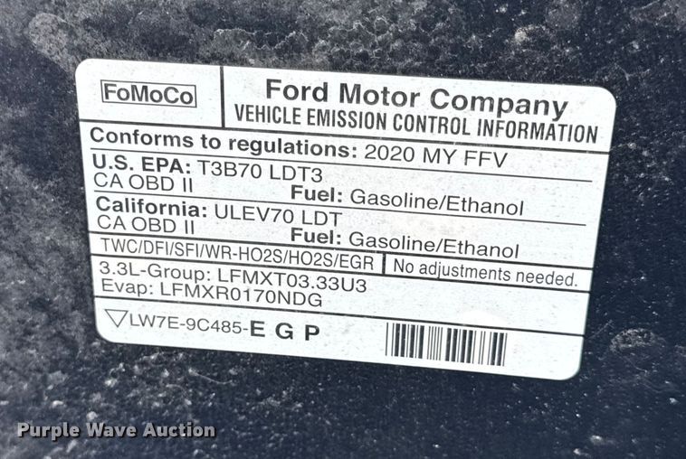 image for item EN0572 2020 Ford Explorer Police Interceptor SUV