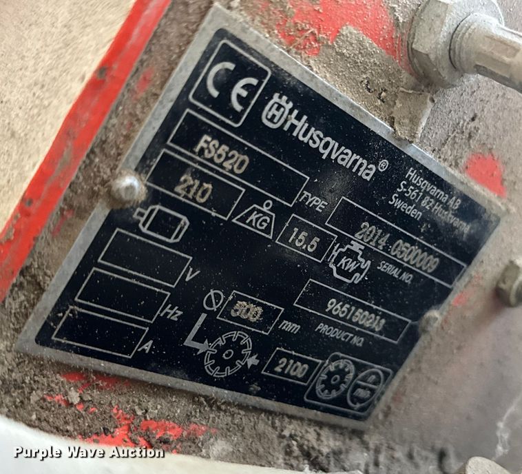 image for item EN0573 Husqvarna FS520 concrete saw