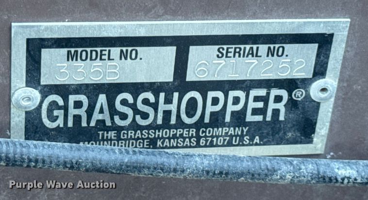 image for item EN0574 Grasshopper 335 ZTR lawn mower