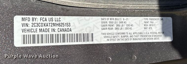 image for item EN5720 2021 Dodge Charger Police 