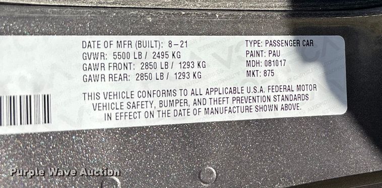 image for item EN5720 2021 Dodge Charger Police 