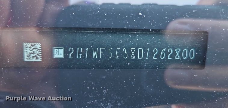 image for item EO4728 2013 Chevrolet Impala passenger vehicle